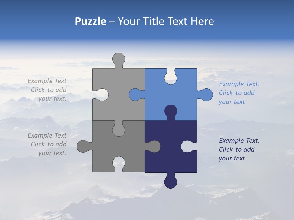 Snow White Glacier PowerPoint Template