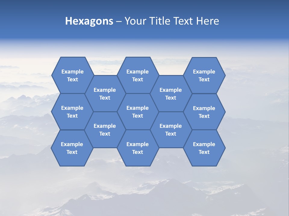 Snow White Glacier PowerPoint Template