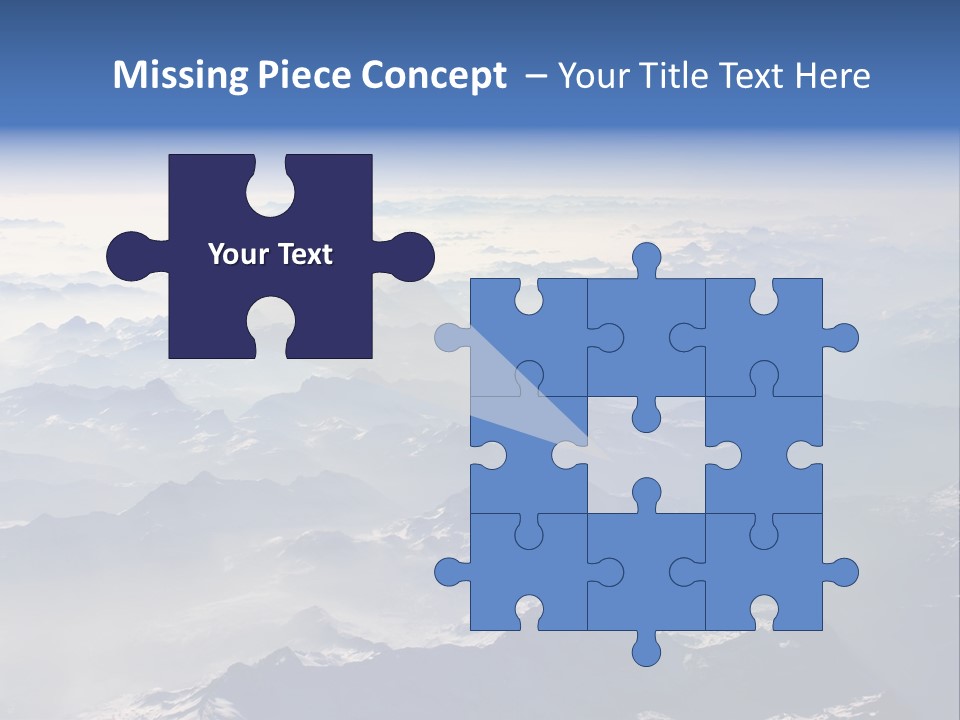 Snow White Glacier PowerPoint Template