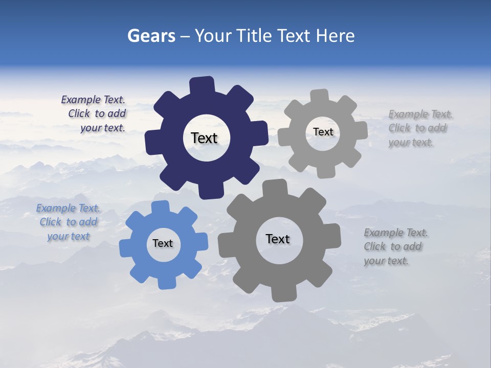 Snow White Glacier PowerPoint Template