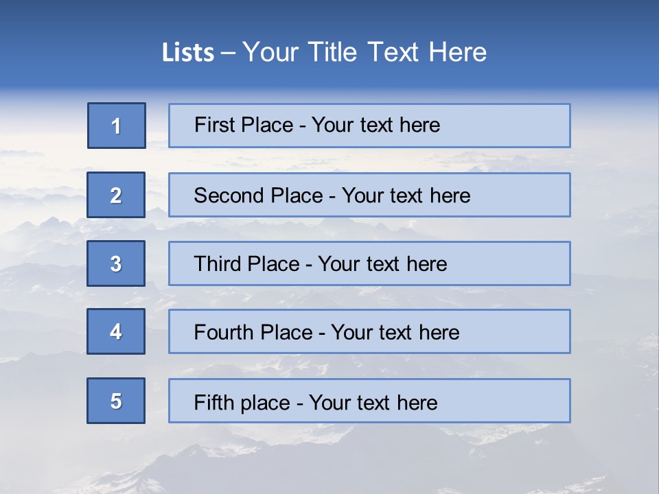 Snow White Glacier PowerPoint Template