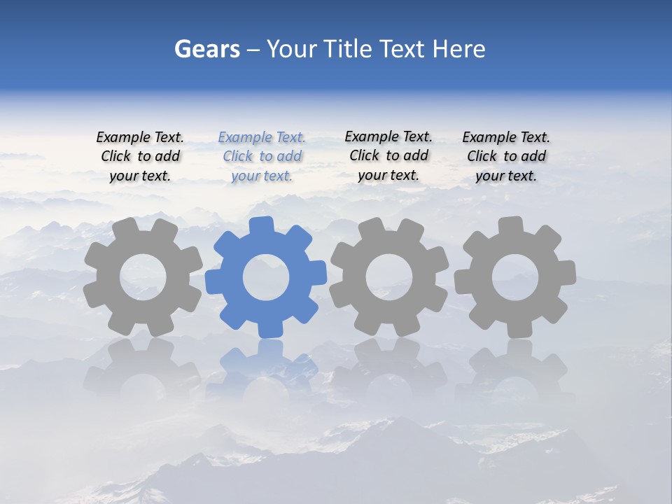 Snow White Glacier PowerPoint Template