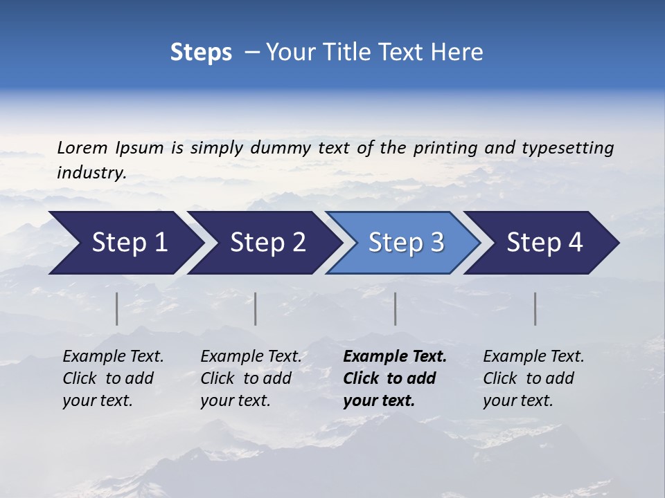 Snow White Glacier PowerPoint Template