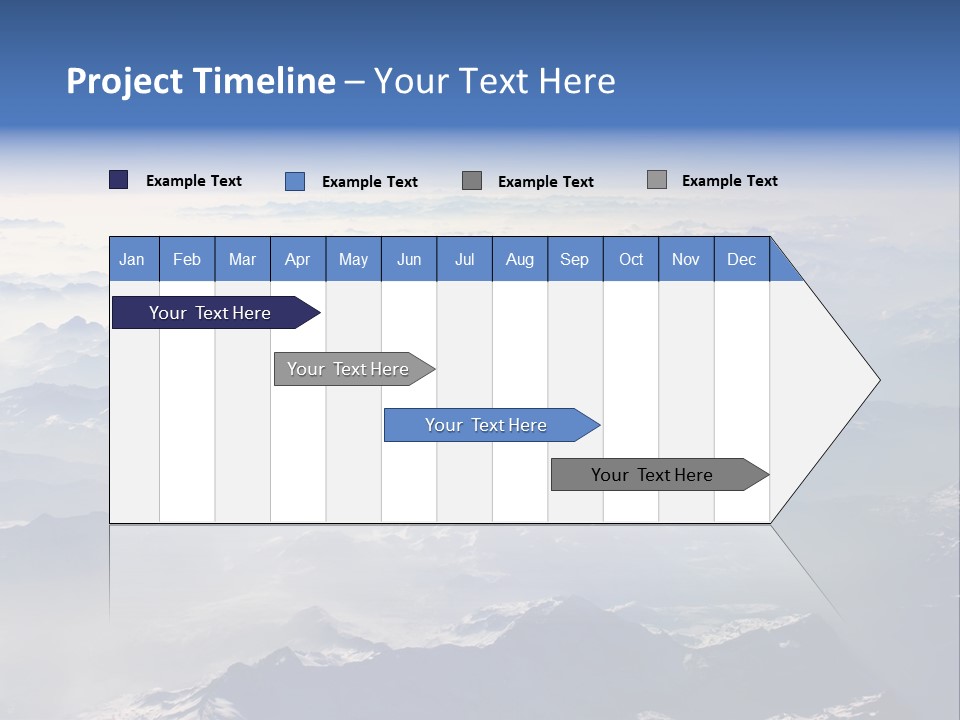 Snow White Glacier PowerPoint Template