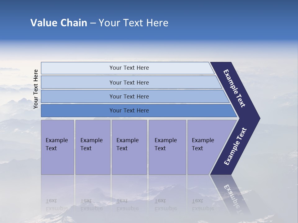 Snow White Glacier PowerPoint Template