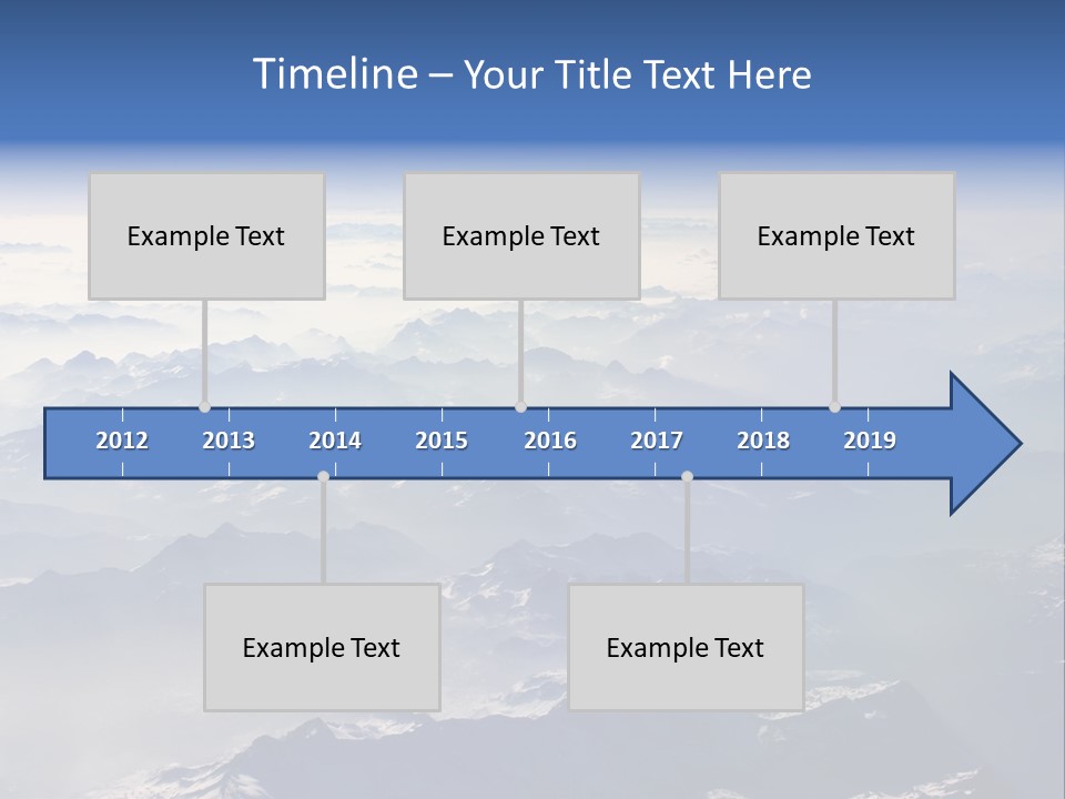 Snow White Glacier PowerPoint Template