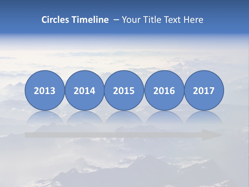 Snow White Glacier PowerPoint Template