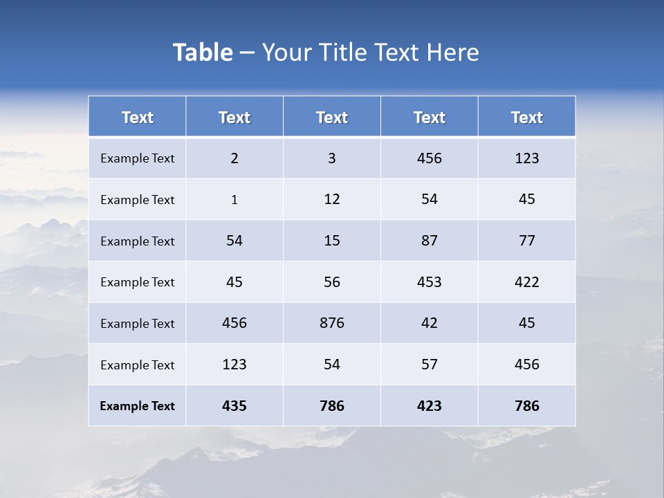 Snow White Glacier PowerPoint Template