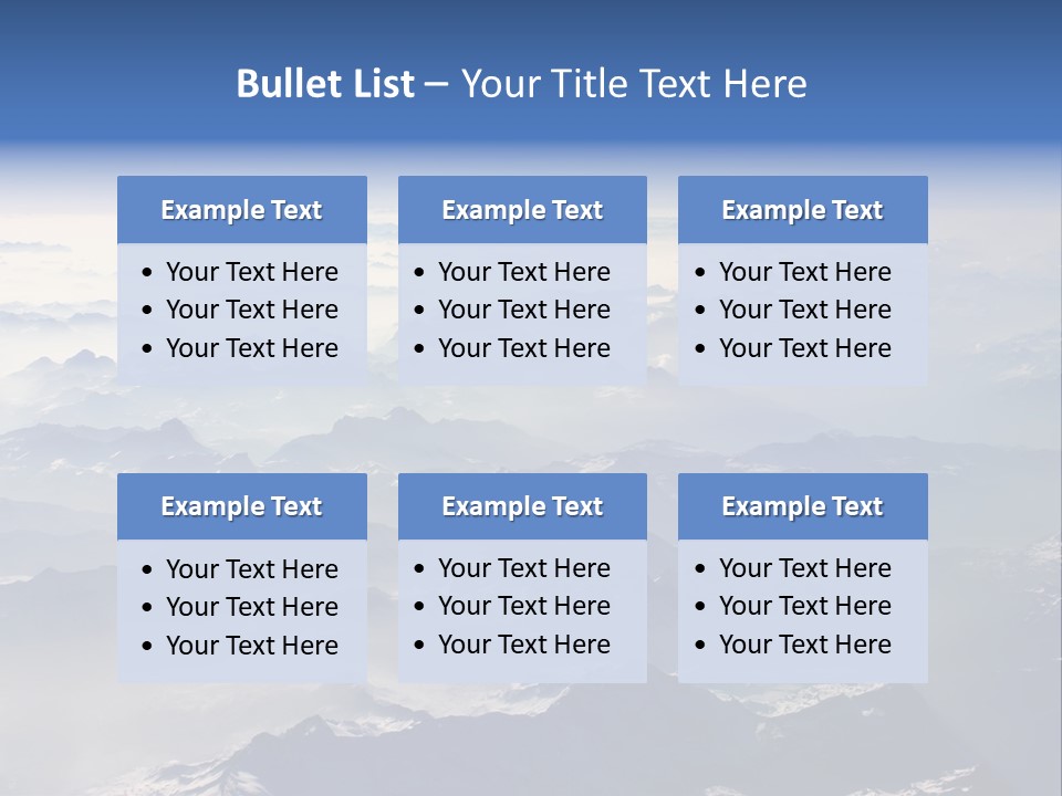 Snow White Glacier PowerPoint Template