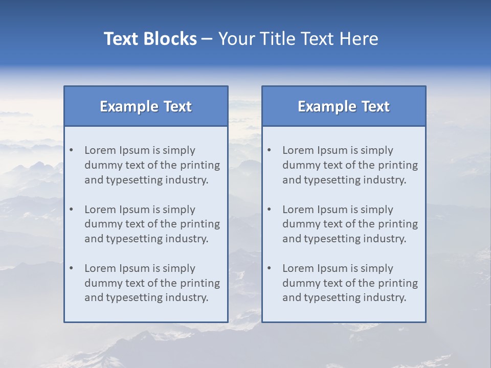Snow White Glacier PowerPoint Template