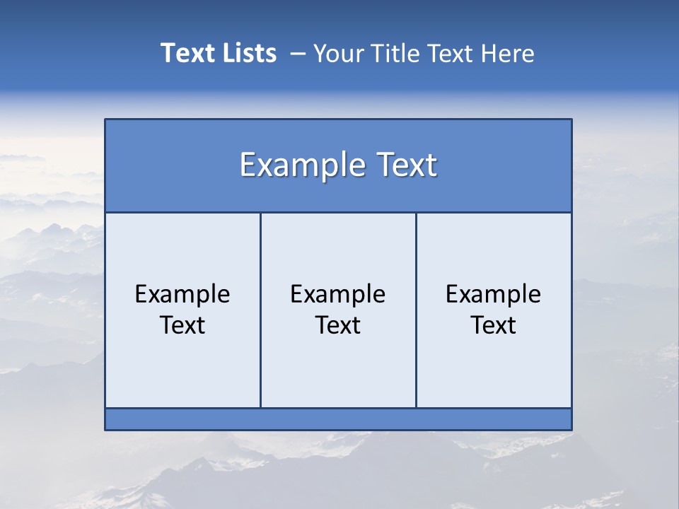 Snow White Glacier PowerPoint Template