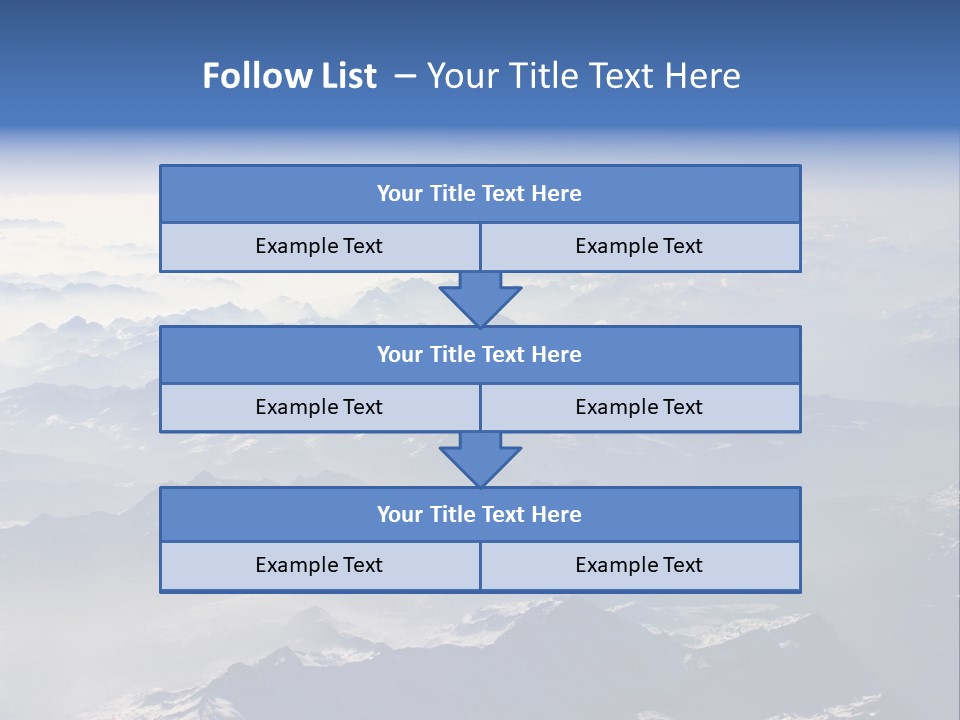Snow White Glacier PowerPoint Template
