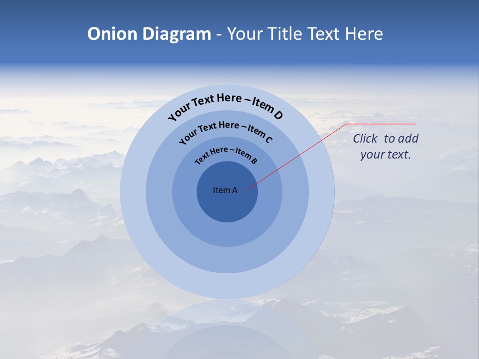 Snow White Glacier PowerPoint Template