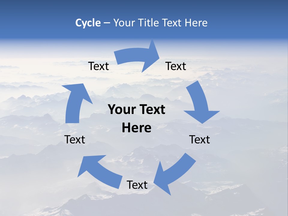 Snow White Glacier PowerPoint Template