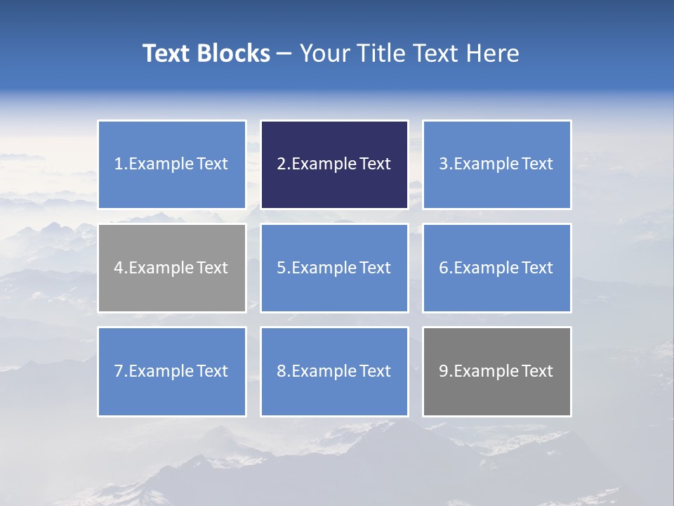 Snow White Glacier PowerPoint Template