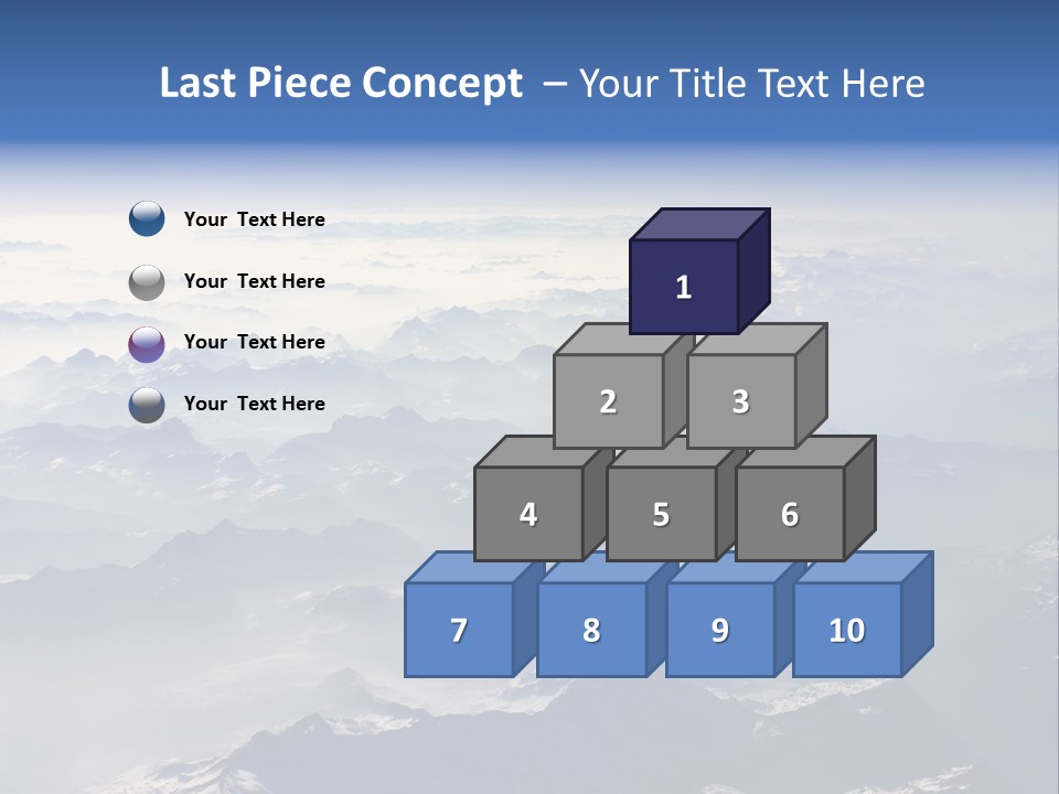 Snow White Glacier PowerPoint Template