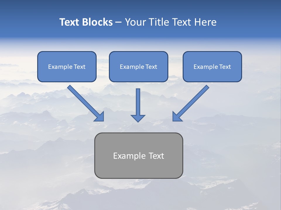Snow White Glacier PowerPoint Template