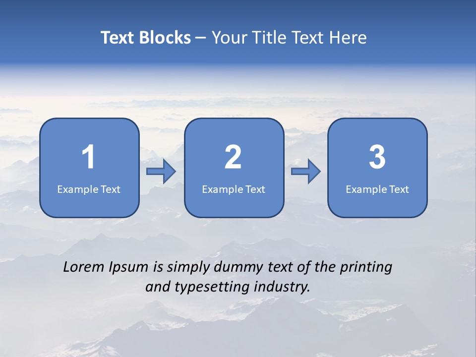 Snow White Glacier PowerPoint Template