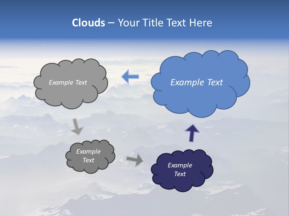 Snow White Glacier PowerPoint Template