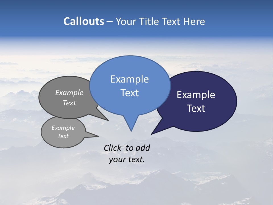 Snow White Glacier PowerPoint Template