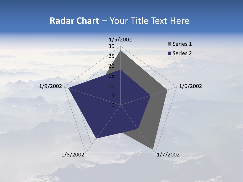 Snow White Glacier PowerPoint Template