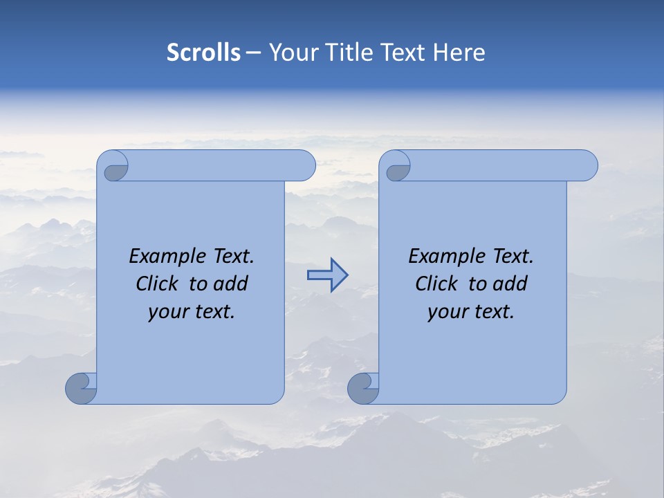 Snow White Glacier PowerPoint Template