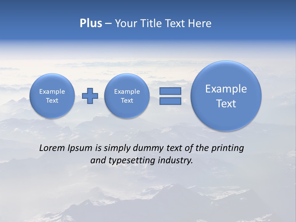 Snow White Glacier PowerPoint Template