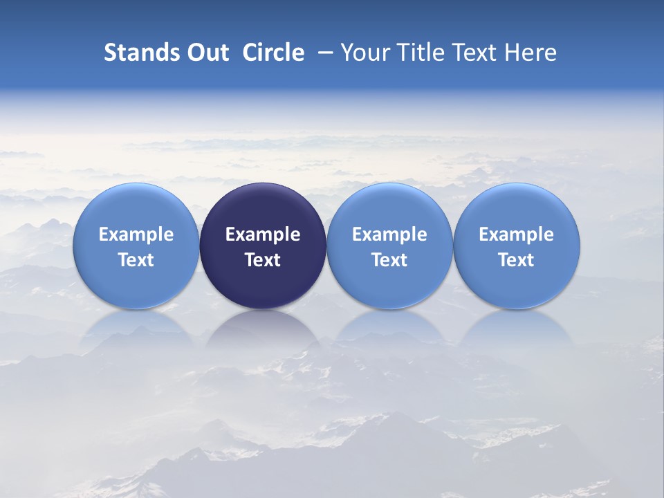 Snow White Glacier PowerPoint Template