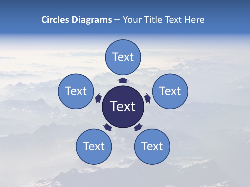 Snow White Glacier PowerPoint Template