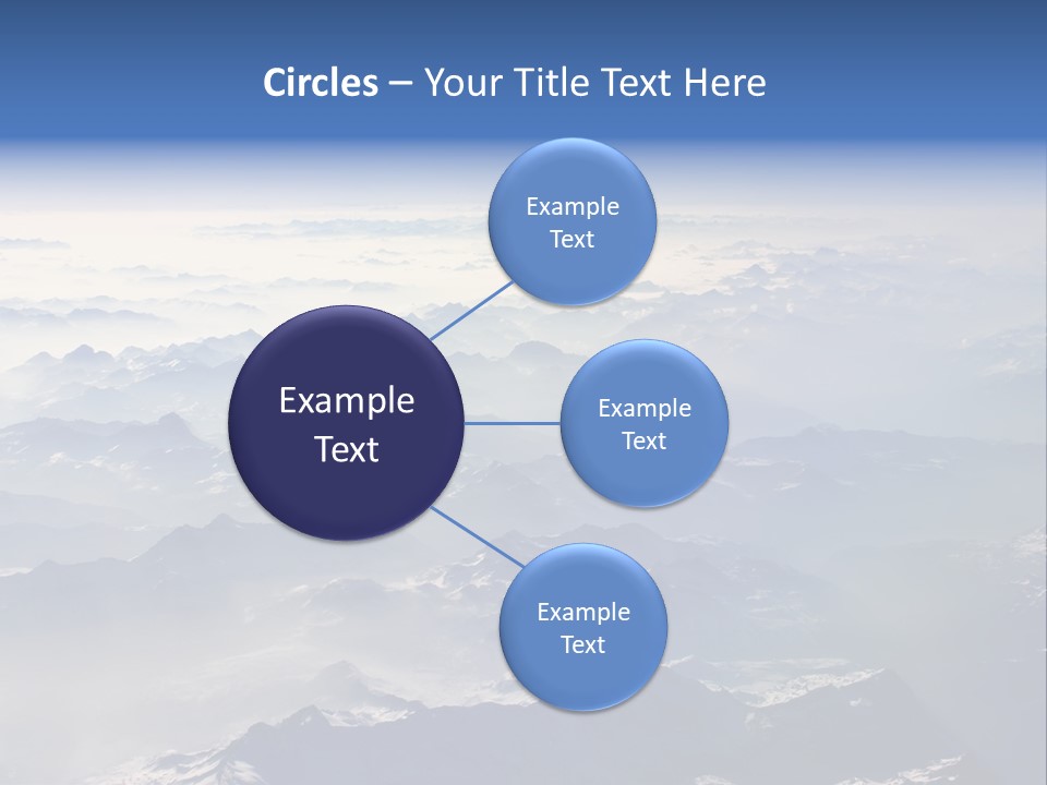 Snow White Glacier PowerPoint Template