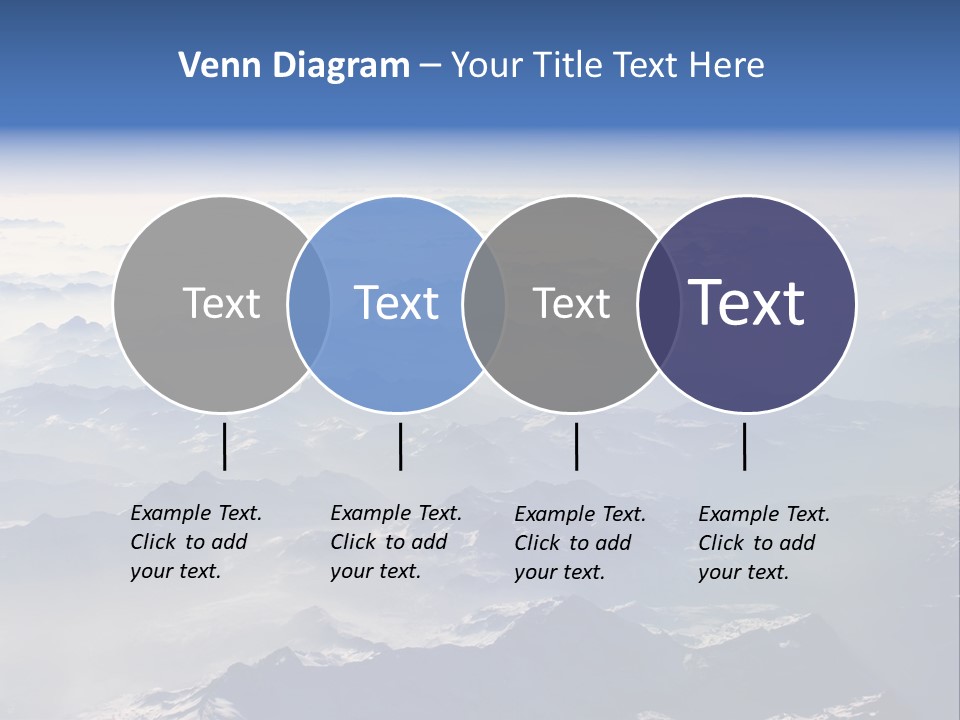 Snow White Glacier PowerPoint Template