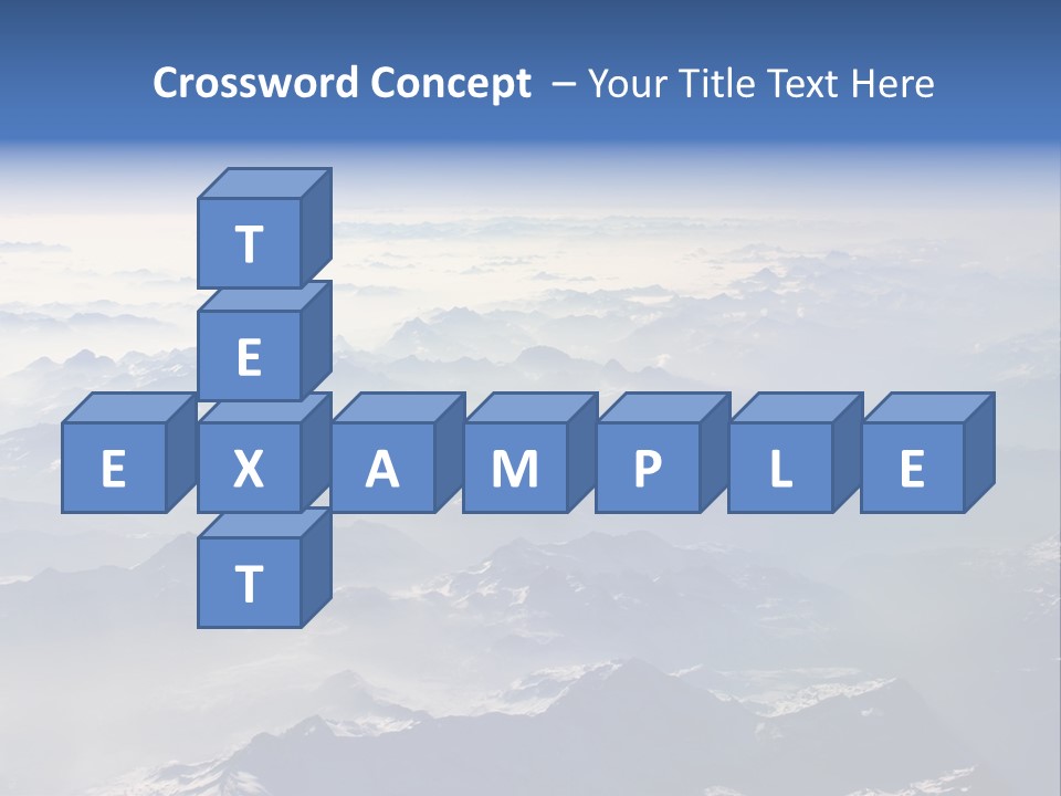 Snow White Glacier PowerPoint Template