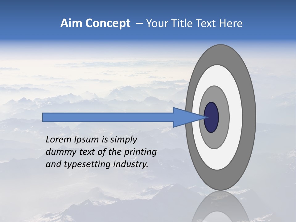 Snow White Glacier PowerPoint Template