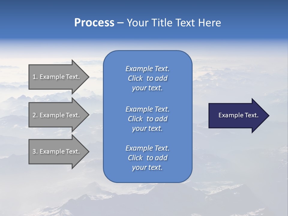 Snow White Glacier PowerPoint Template