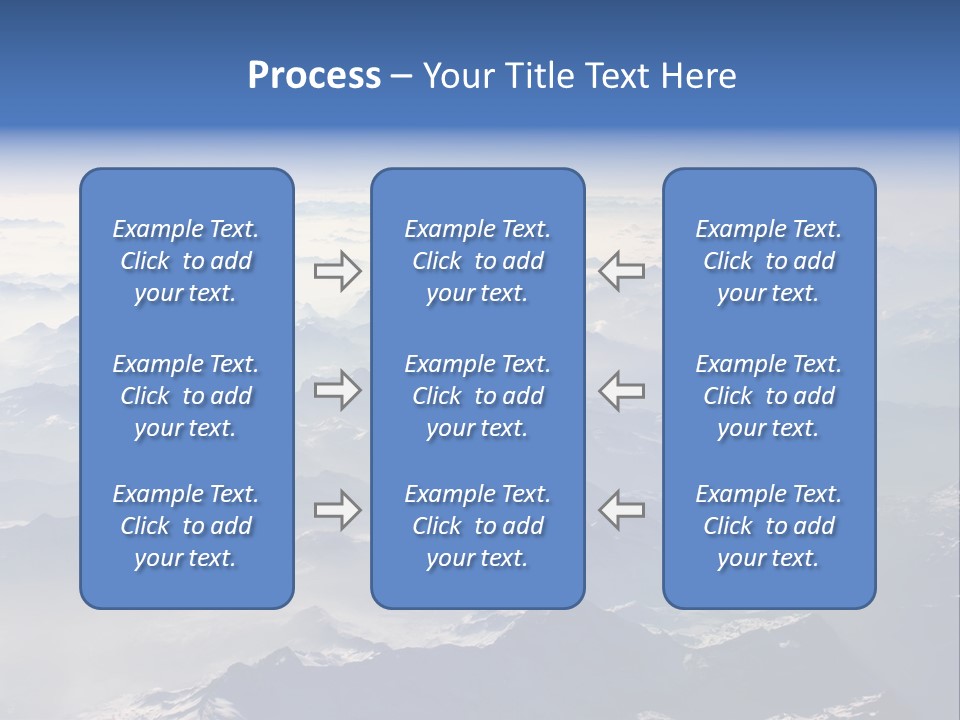 Snow White Glacier PowerPoint Template