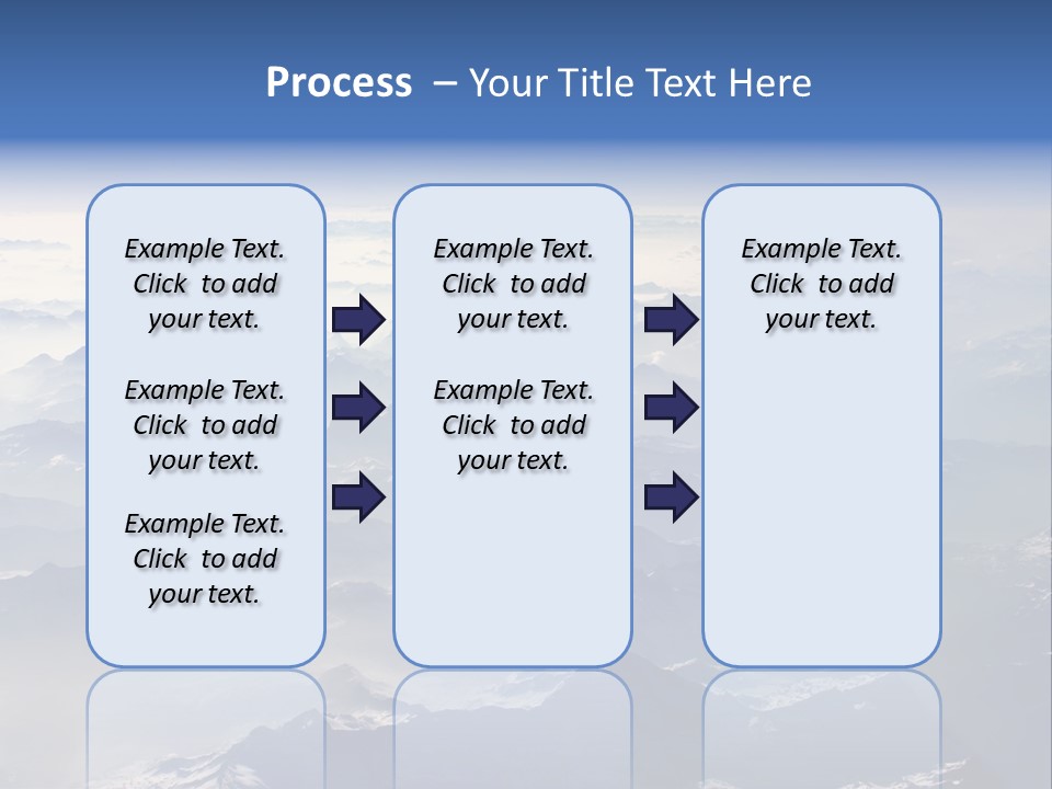 Snow White Glacier PowerPoint Template