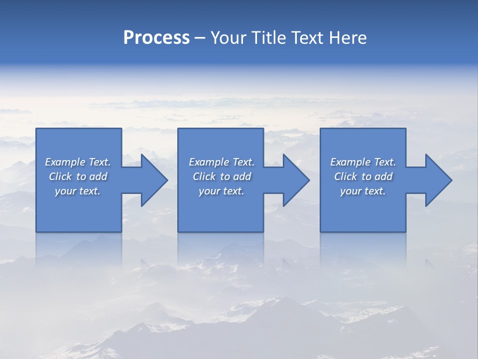 Snow White Glacier PowerPoint Template