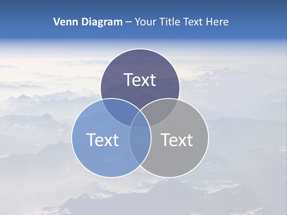 Snow White Glacier PowerPoint Template