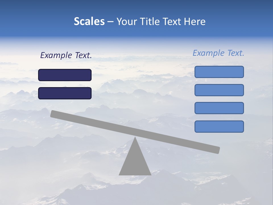 Snow White Glacier PowerPoint Template