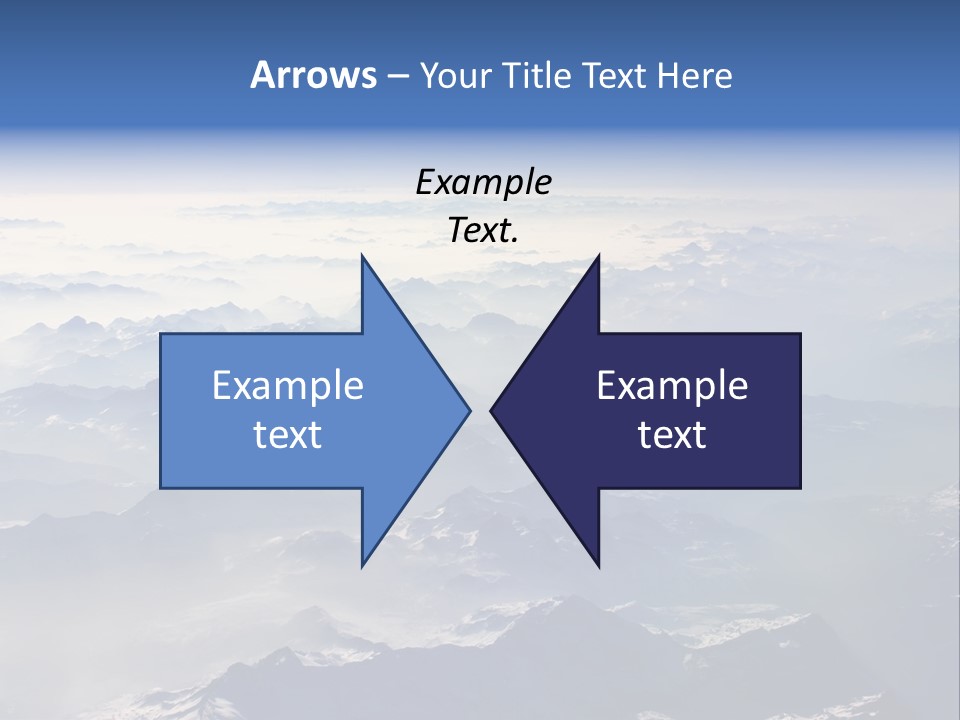 Snow White Glacier PowerPoint Template