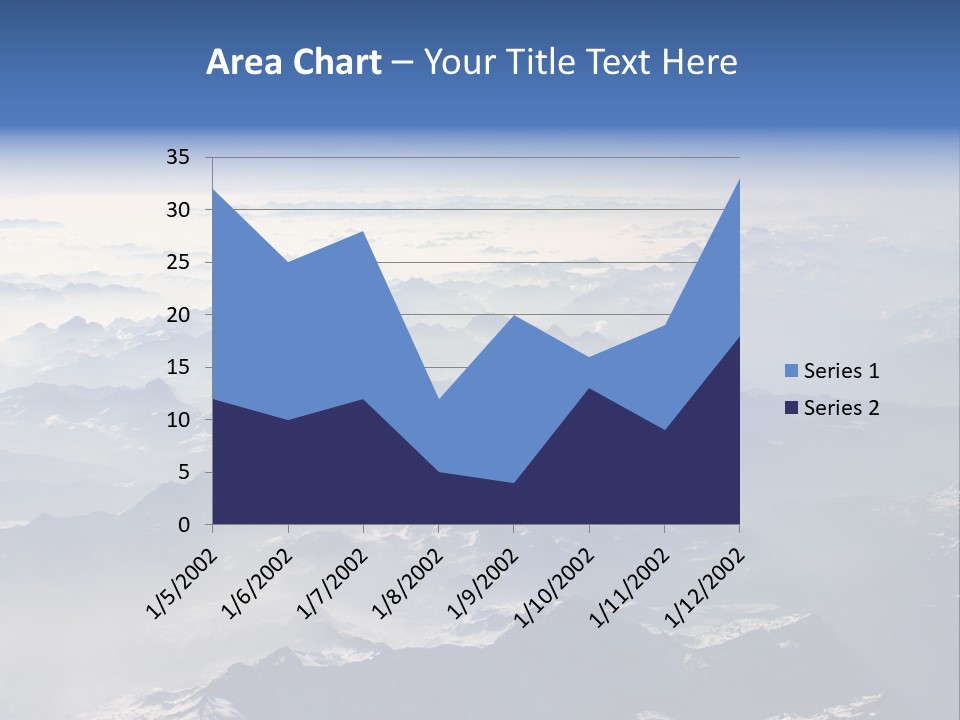 Snow White Glacier PowerPoint Template