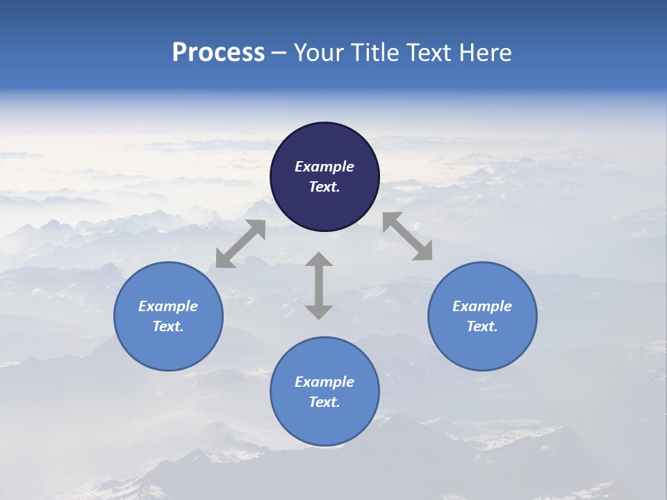 Snow White Glacier PowerPoint Template