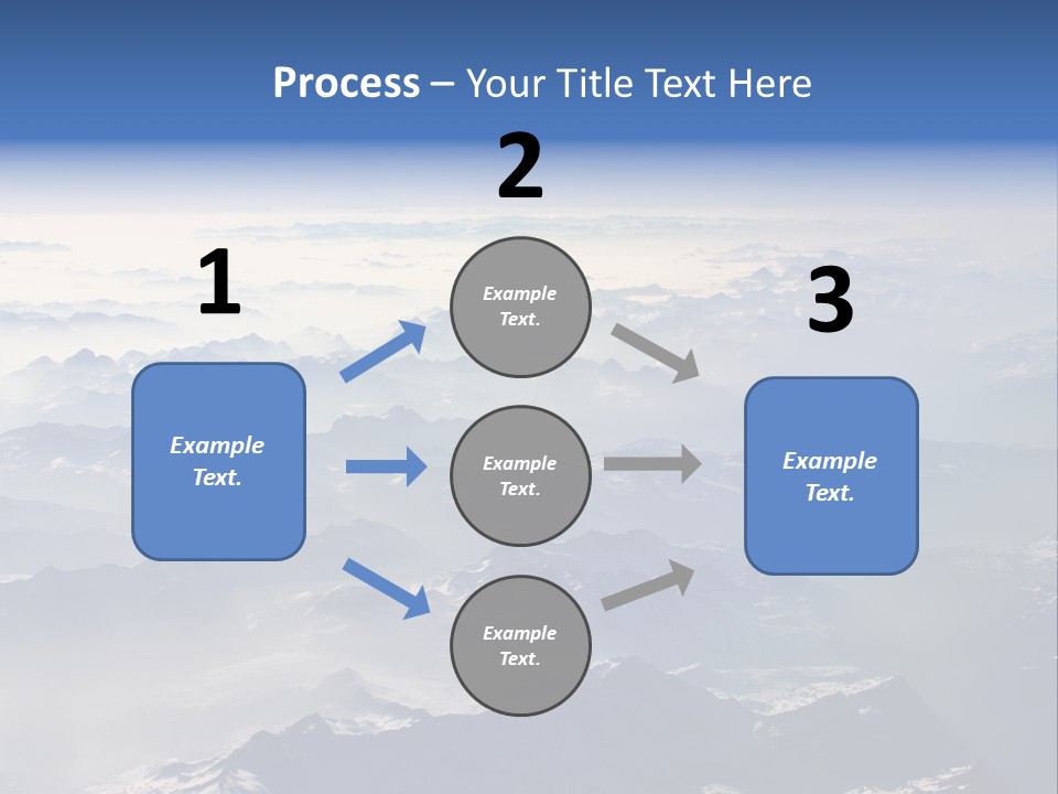 Snow White Glacier PowerPoint Template