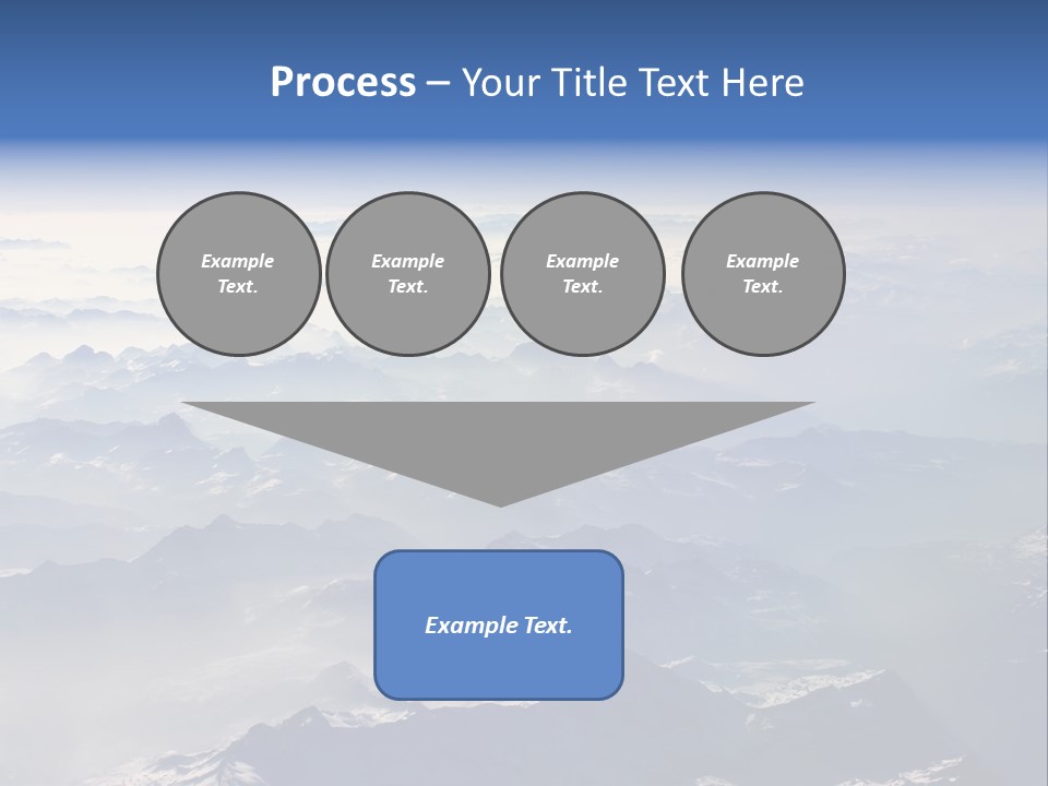 Snow White Glacier PowerPoint Template