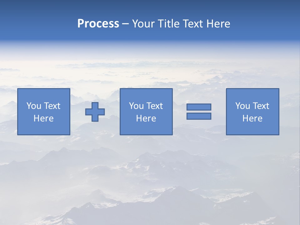 Snow White Glacier PowerPoint Template