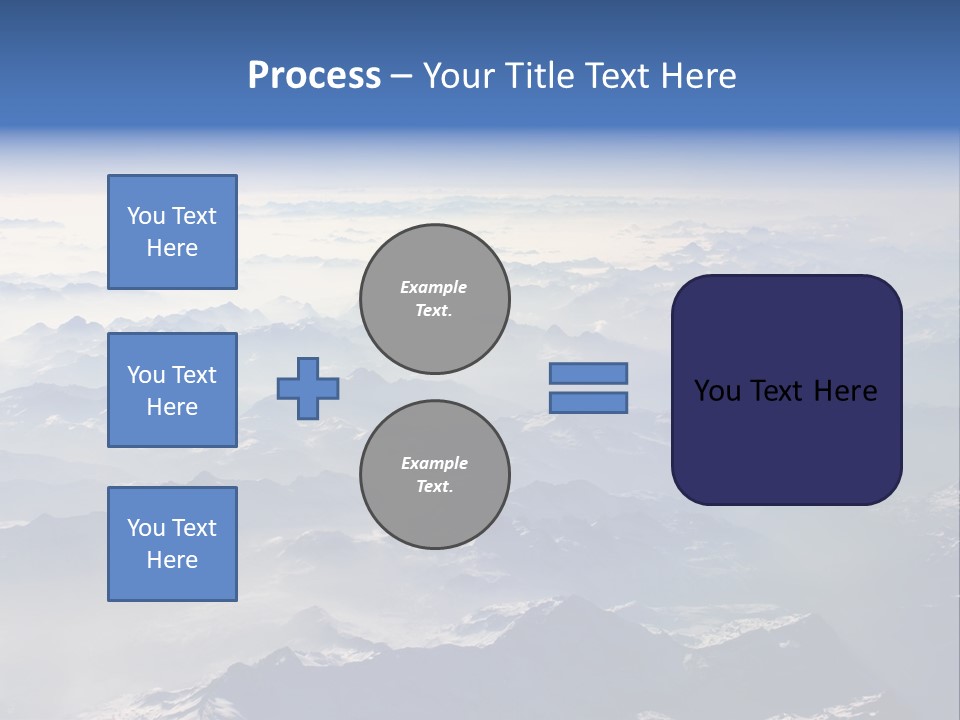 Snow White Glacier PowerPoint Template