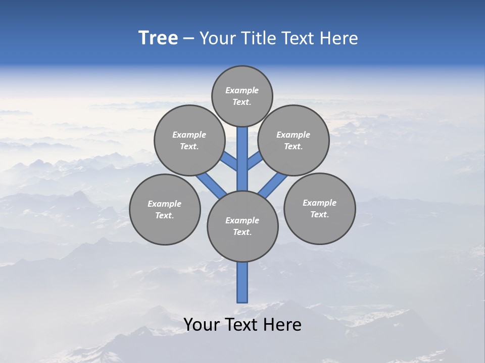 Snow White Glacier PowerPoint Template