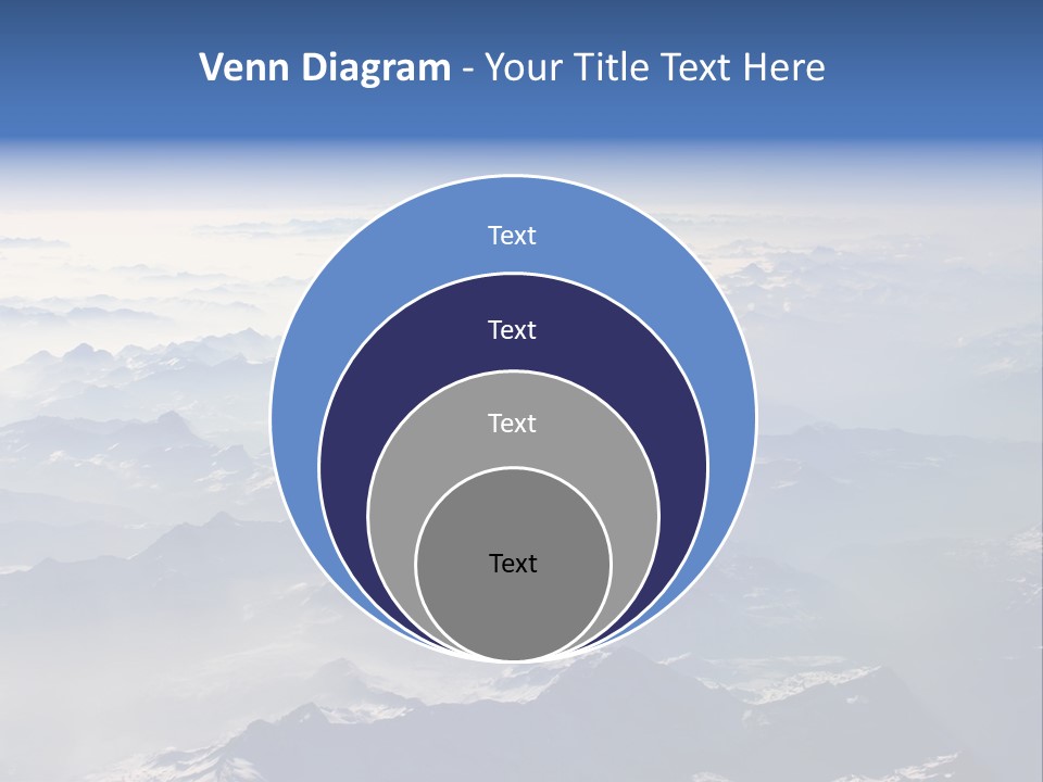 Snow White Glacier PowerPoint Template