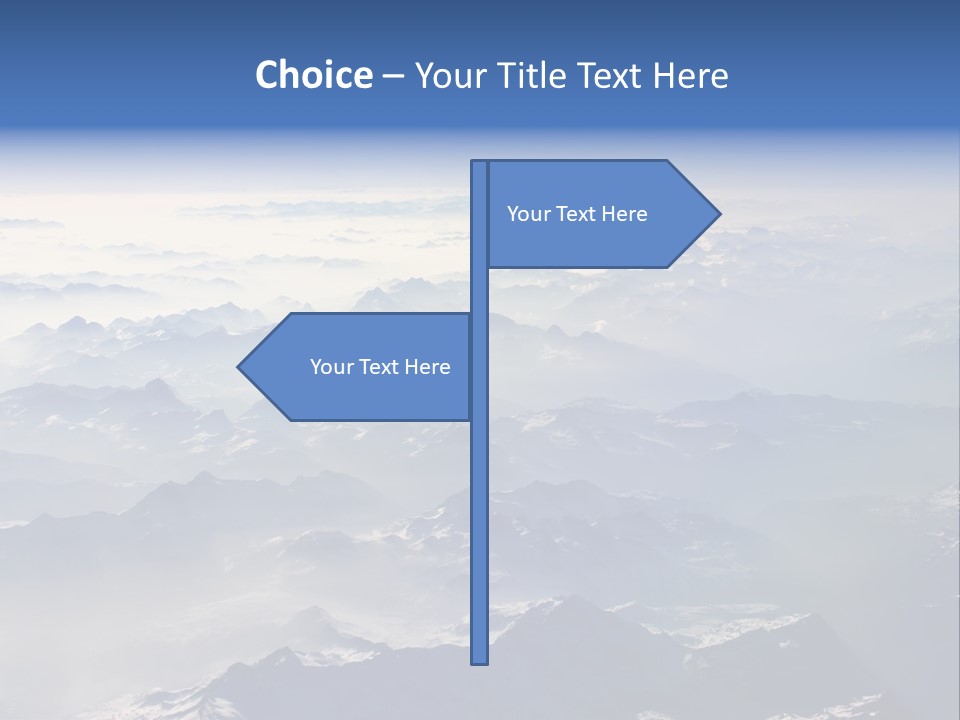 Snow White Glacier PowerPoint Template