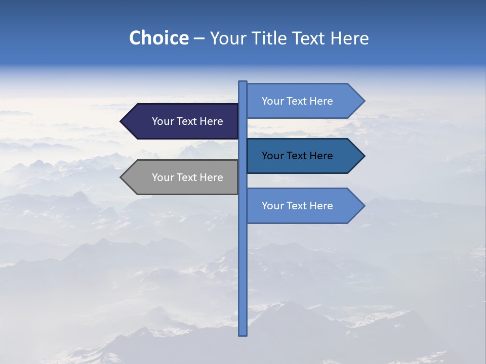 Snow White Glacier PowerPoint Template